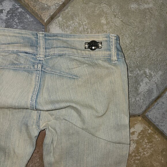 Vintage Playboy Bunny Light Wash Jeans – Size 7/8 (27) – Y2K Style - Picture 3 of 10